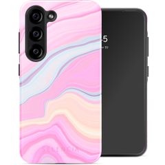 Selencia Coque arrière Vivid Samsung Galaxy S23 - Pastel Lipstick Marble
