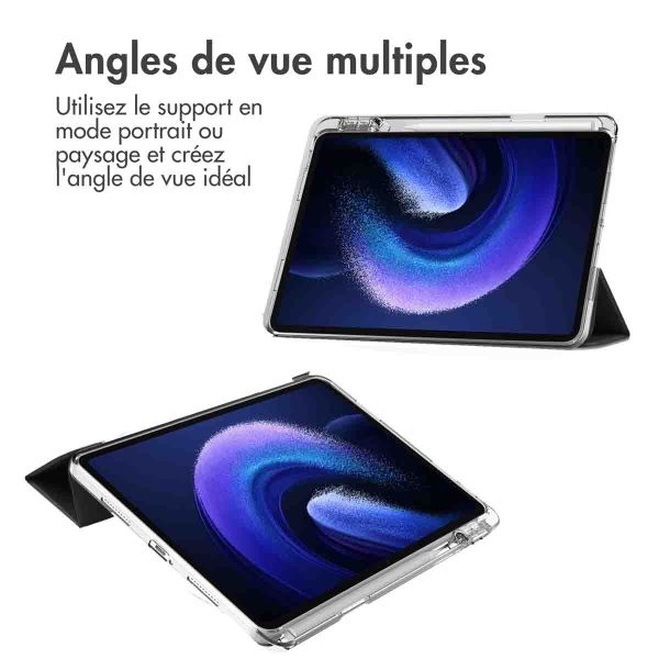 imoshion Coque tablette rigide Trifold Xiaomi Pad 6 / 6 Pro - Noir