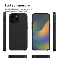 imoshion Coque arrière avec porte-cartes iPhone 14 Pro - Noir