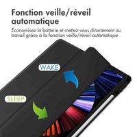 imoshion Coque tablette rigide Trifold Apple iPad Pro 12.9 (2018/2020/2021/2022) - Noir