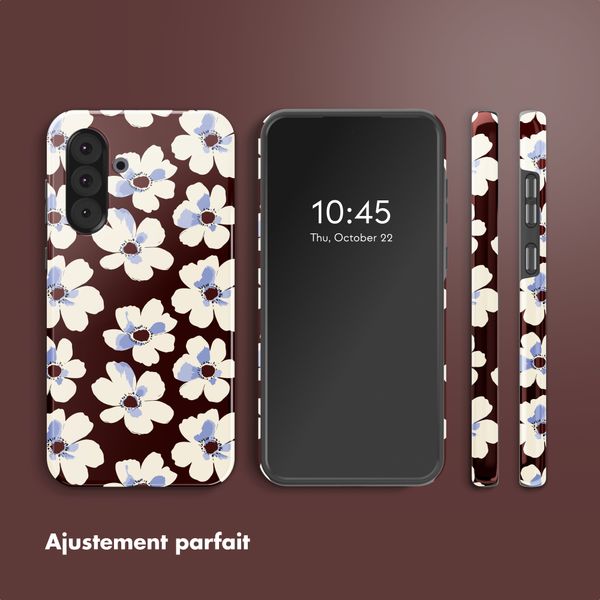 Selencia Coque arrière Vivid Samsung Galaxy A36 / A56 - Choco Flower Pop