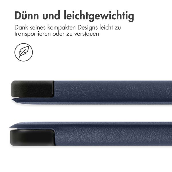 imoshion Coque tablette Trifold Apple iPad Pro 12.9 (2020) / iPad Pro 12.9 (2018) - Bleu foncé