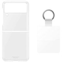 Samsung Original Coque Silicone Clear Ring Galaxy Z Flip 3 - Transparent