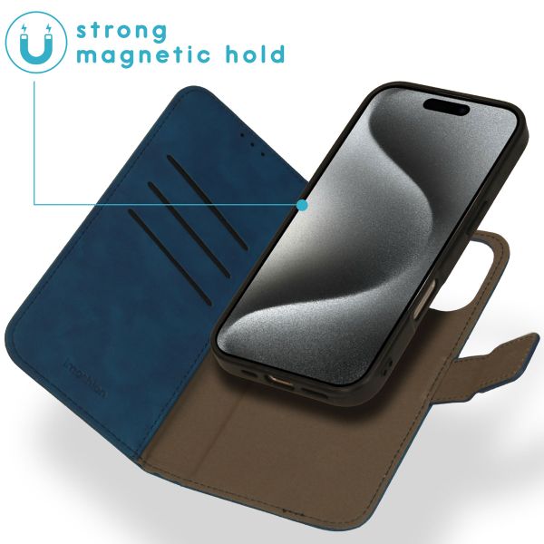imoshion Etui de télephone luxe 2-en-1 amovible Apple iPhone 16 Pro Max - Bleu