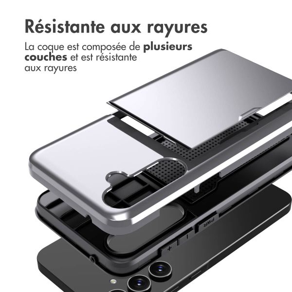 imoshion Coque arrière avec porte-cartes Samsung Galaxy A55 - Gris