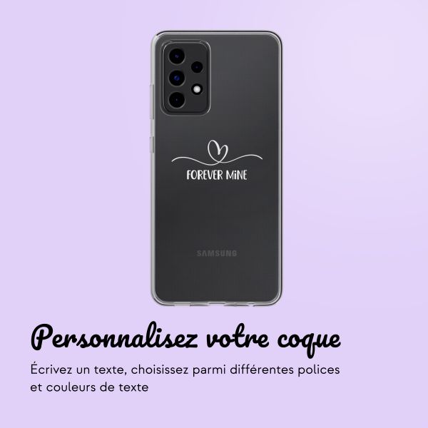 Coque personnalisée avec un cœur élégant Samsung Galaxy A52(s) (5G/4G) - Transparent