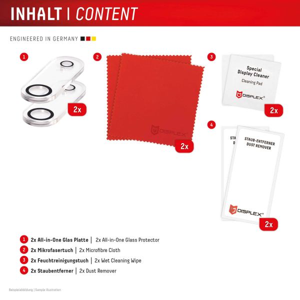 Displex CamGlass All-In-One Protection d'objectif de caméra Apple iPhone Air