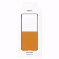 Samsung Original Coque KindSuit en Cuir Végan Samsung Galaxy Z Flip 7 - Camel