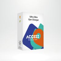 Accezz Chargeur GaN Ultra Slim - USB-C + USB-A - 30 W - Blanc