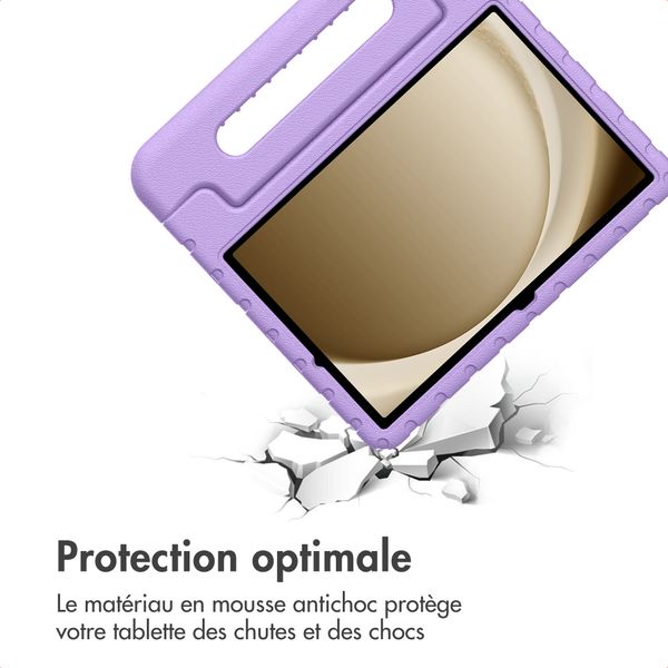 imoshion Coque kidsproof avec poignée Samsung Galaxy Tab A11 Plus / A9 Plus - Lila
