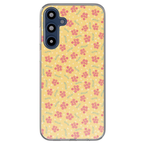 imoshion Coque design pour Samsung Galaxy A16 - Sunny Yellow Petite Flowers