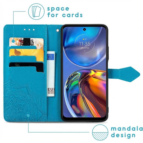 imoshion Etui de télephone Mandala Motorola Moto E32 / E32s - Turquoise