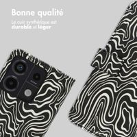 imoshion Étui de télephone portefeuille Design Xiaomi Redmi Note 13 Pro (5G) / Poco X6 - Black And White