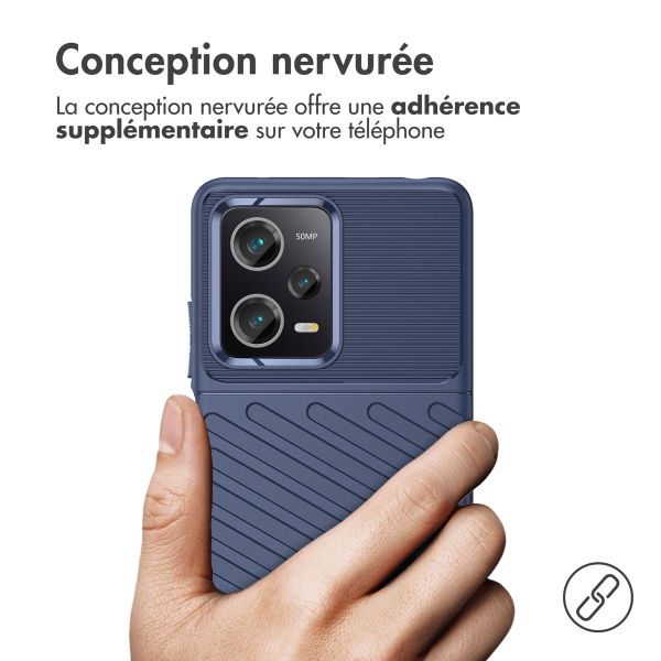 imoshion Coque arrière Thunder Xiaomi Poco X5 Pro 5G - Bleu foncé
