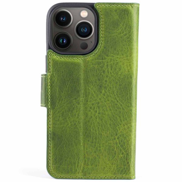 Wachikopa Étui de téléphone portefeuille Magic 2-in-1 iPhone 15 Pro - Forest Green