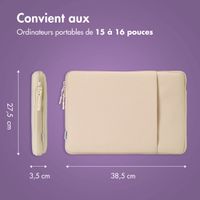 imoshion Pochette ordinateur avec compartiment 15-16 pouces - Sandstone