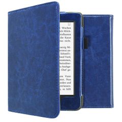 imoshion Étui de liseuse portefeuille en cuir végan Tolino Page 2 - Bleu foncé