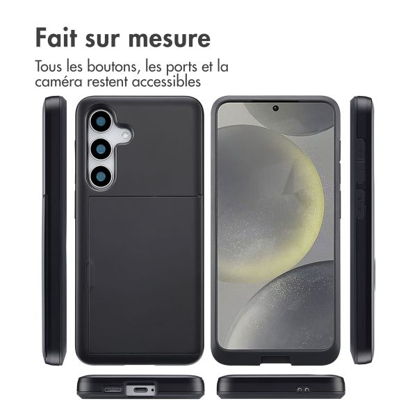 imoshion Coque arrière avec porte-cartes Samsung Galaxy S25 - Noir