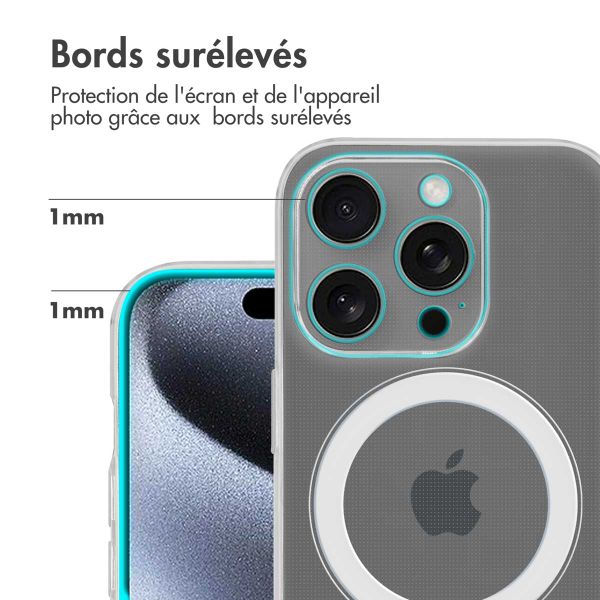 imoshion Coque arrière avec MagSafe Apple iPhone 15 Pro - Transparent