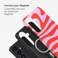 Selencia Coque arrière Vivid avec MagSafe Samsung Galaxy S26 - Dream Swirl Pink