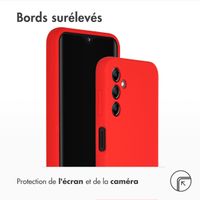 Accezz Coque Liquid Silicone Samsung Galaxy A14 (5G) - Rouge