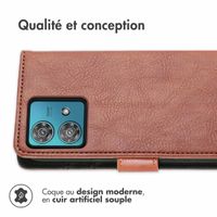 imoshion Étui de télephone portefeuille Motorola Edge 40 Neo - Marron