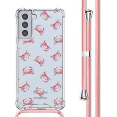 imoshion Coque Design avec cordon Samsung Galaxy S21 Plus - Crab Watercolor