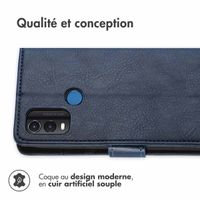 imoshion Étui de téléphone portefeuille Luxe Nokia G11 Plus - Bleu foncé