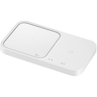 Samsung ﻿Wireless Charger Duo - Chargeur sans fil - Sans adaptateur et câble de charge - 15 Watt - Blanc