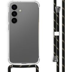 imoshion Coque avec dragonne Samsung Galaxy S24 - Noir & Doré