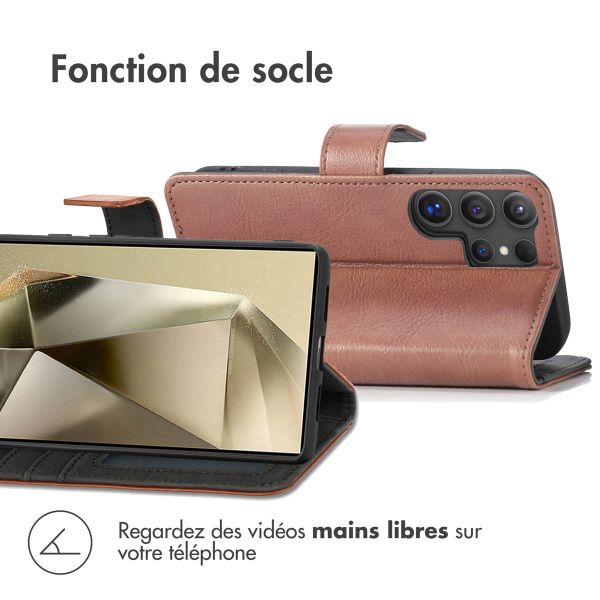imoshion Étui de télephone portefeuille Samsung Galaxy S25 Ultra - Marron