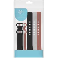 imoshion Multipack bracelet silicone le Fitbit Versa 4 / 3 / Sense (2) - Noir / Blanc / Orange