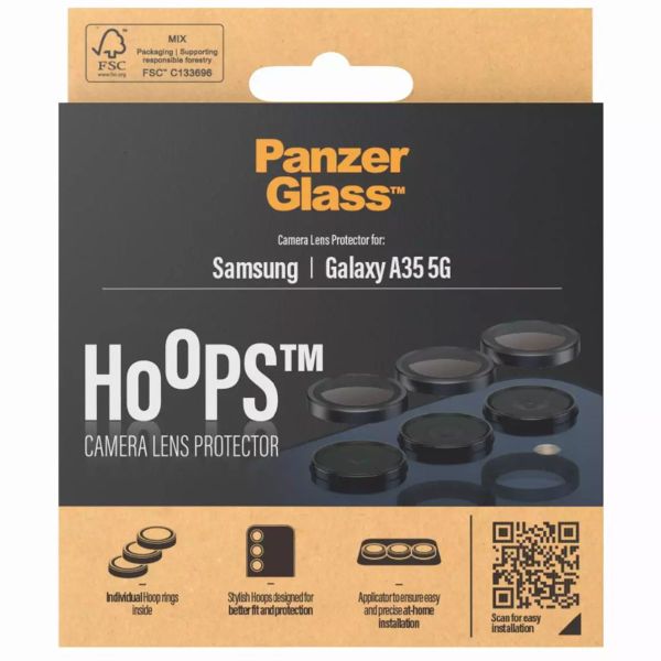 PanzerGlass Protection Caméra Hoop Optic Rings Samsung Galaxy A35 - Black