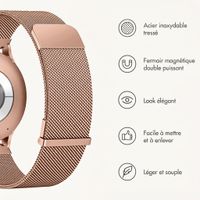 imoshion Bracelet magnétique milanais  - Connexion universelle 20 mm - Rose Gold