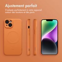 imoshion Coque Couleur avec MagSafe Apple iPhone 14 - Neon Orange