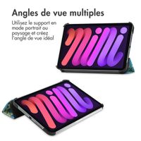 imoshion Coque tablette Apple iPad Mini 7 (2024) / iPad Mini 6 (2021) - Green Plant