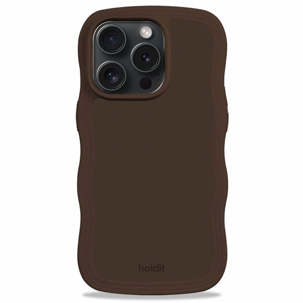 Holdit Coque Wavy iPhone 15 Pro - Chocolate