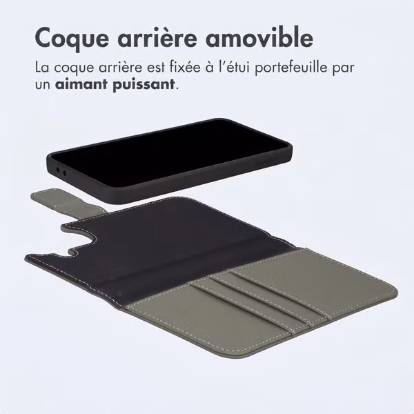imoshion Étui portefeuille luxe 2-en-1 amovible Samsung Galaxy A57 (5G) - Vert