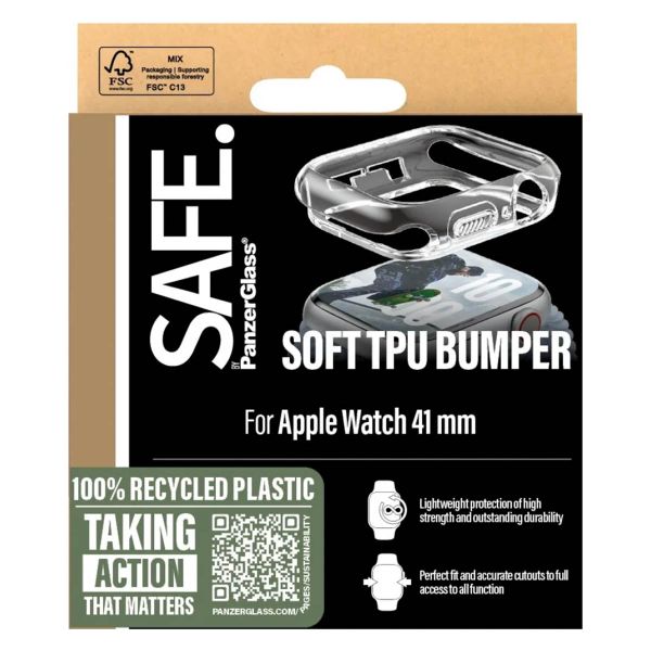 SAFE by PanzerGlass Bumper Apple Watch 7-9 / SE 2024 - 45 mm - Transparent