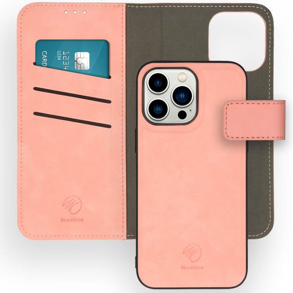 imoshion Etui de téléphone de type portefeuille de luxe 2-en-1 amovible iPhone 14 Pro Max - Rose