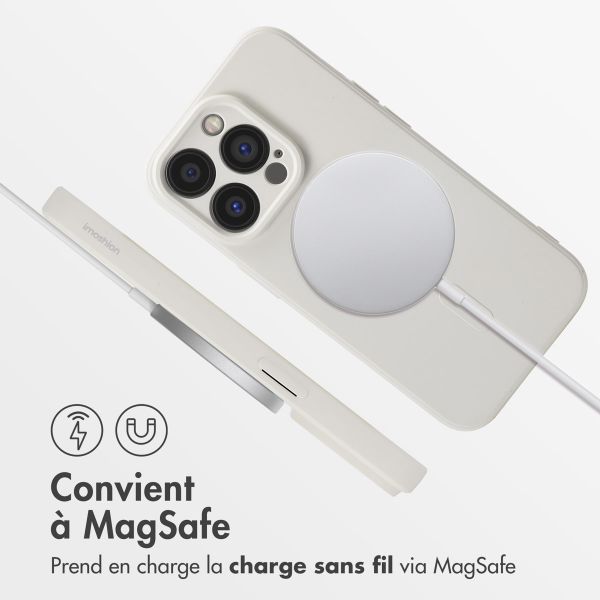 imoshion Coque Couleur avec MagSafe iPhone 14 Pro - Beige