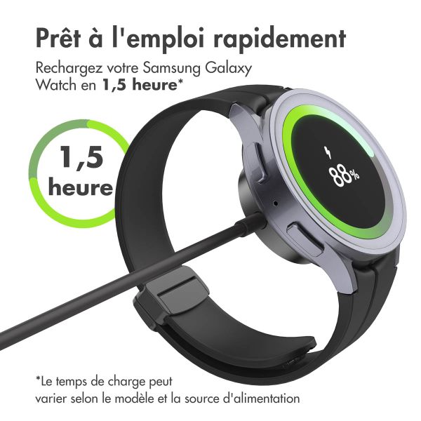 imoshion Câble de charge pour Samsung Galaxy Watch USB-C et USB-A - 1 mètre