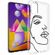 imoshion Coque Design Samsung Galaxy M31s - Visage abstrait - Noir