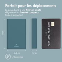imoshion Ultra Series Batterie externe 10.000 mAh - Vert Pétrole