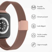 imoshion Bracelet slim Milanese Apple Watch Series 1 t/m 9 / SE (38/40/41 mm) | Series 10 / 11 (42 mm) - Vintage Gold