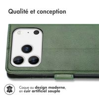 imoshion Étui de télephone portefeuille Apple iPhone 17 Pro - Vert