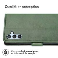 imoshion Etui de téléphone portefeuille Luxe Samsung Galaxy A54 (5G) - Vert