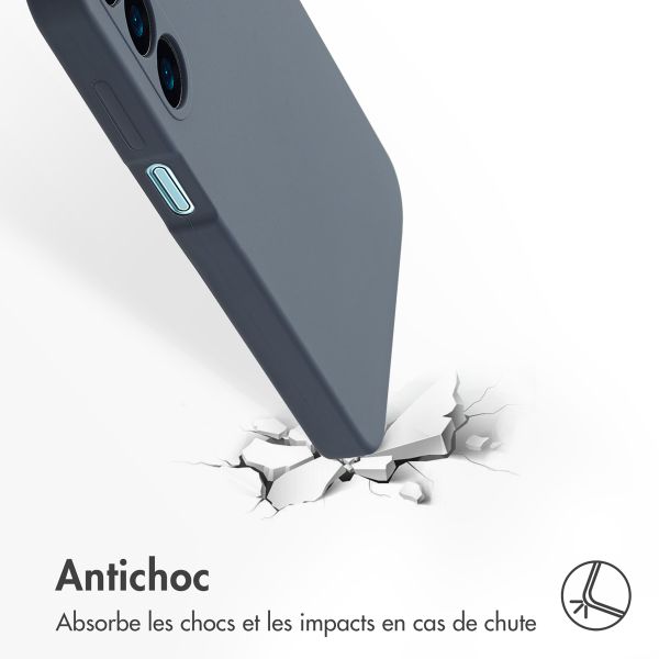 Accezz Coque Liquid Silicone Samsung Galaxy A16 - Bleu foncé