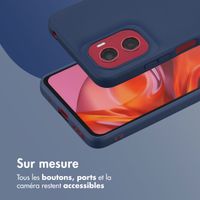 imoshion Coque Couleur Motorola Moto G05 / E15 - Bleu foncé