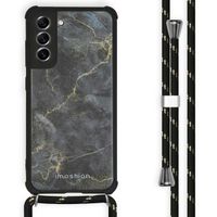 imoshion Coque Design avec cordon Samsung Galaxy S21 FE - Black Marble